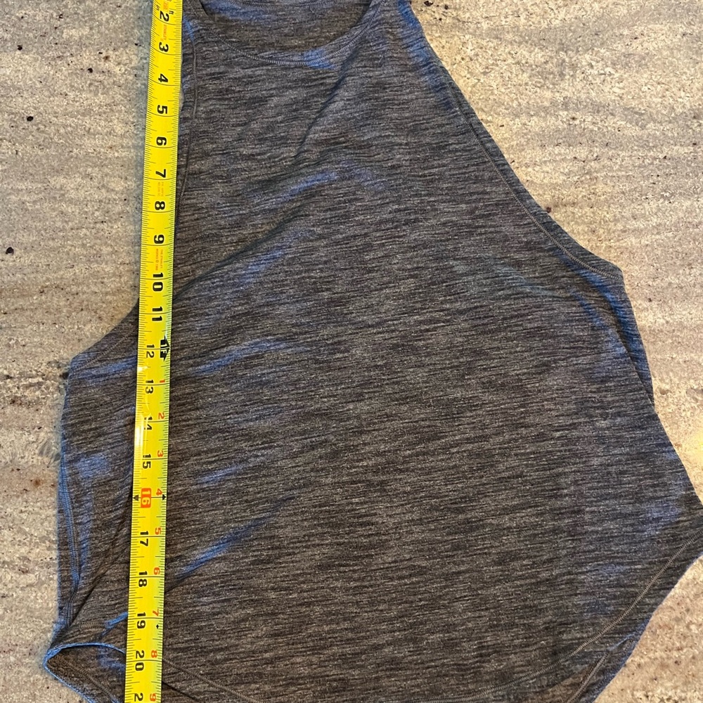 Lululemon Sweat Date Tank Top Heathered Dark Grey - Picture 2 of 3